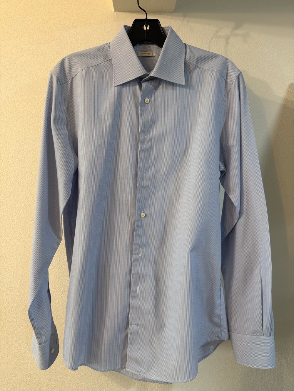 Suitsupply Light Blue Men's Dress Shirt - Spread Collar